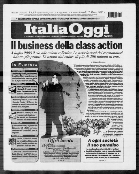 Italia oggi : quotidiano di economia finanza e politica
